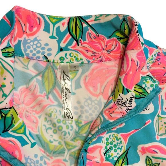 Lulu B Colorful Tank Top Sz Small Blouse Hole In One Golf Travel 19th Hole UPF - Picture 5 of 10